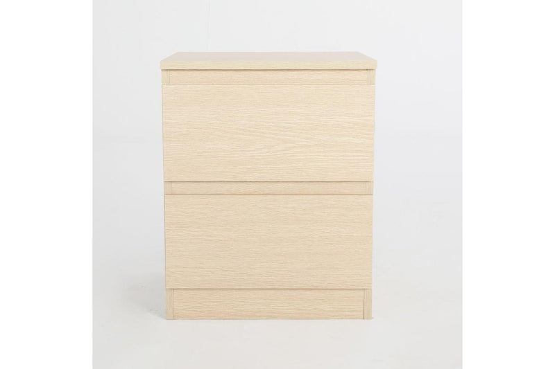 2X Bedside Table Side Storage Cabinet Nightstand Bedroom Drawer Joss Oak Bedside Tables