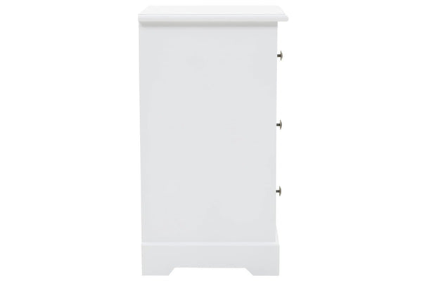 Bedside Cabinet Mdf And Pinewood 35X32x59 Cm Bedside Tables