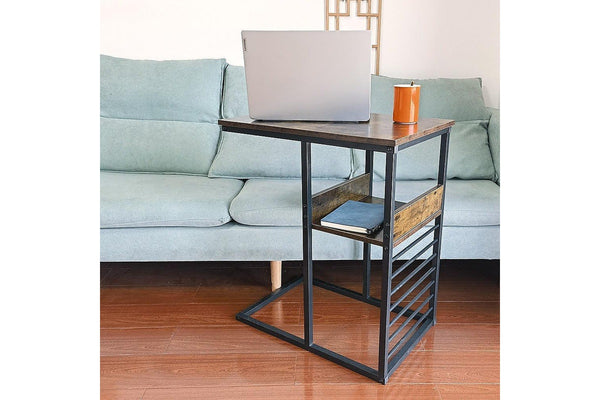 Sofa Side End Table Wooden Shelf Couch Living Nightstand Bedside Tables