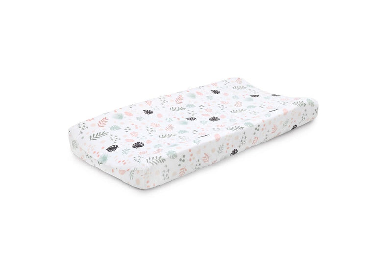 2x Little Haven Infant Polyester Changing Pad Cover Sleeve Botanical Leaf 81cm