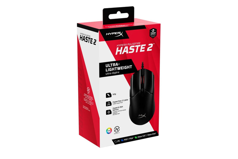 HyperX Pulsefire Haste 2 Gaming Mouse (Black)