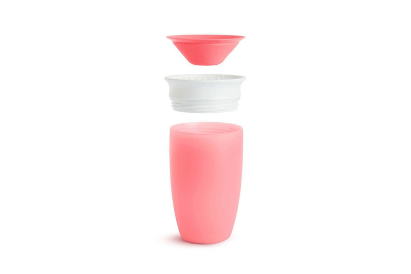 Munchkin 10oz 295ml Miracle 360deg Baby Toddler Anti-Spill Sippy Cup Pink 12M+