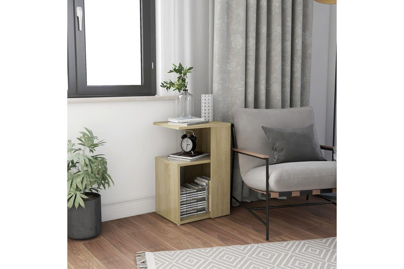 Side Table Sonoma Oak 36x30x56 cm Engineered Wood vidaXL