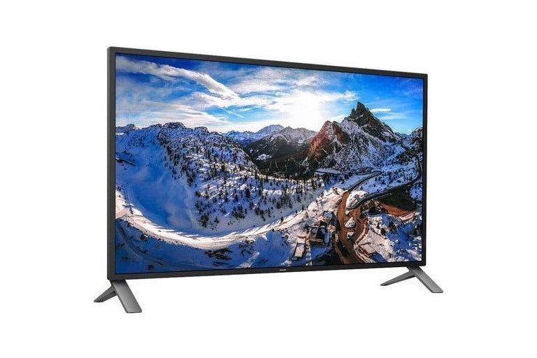 Philips Ultra Hd 43" (16:9) Ips Led Display, Vga, Hdmi(2), Dp(2), Usb(4), Spkr, H/Adj, 4Yr