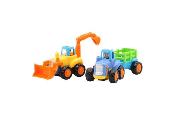 Transport 4x4 Junior Tractors 16cm Fun Digger Truck Toys 12m+ Kids Child Assort