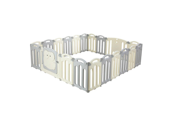 Keezi Baby Playpen 20 Panels Foldable Toddler Fence Safety Play Activity Centre