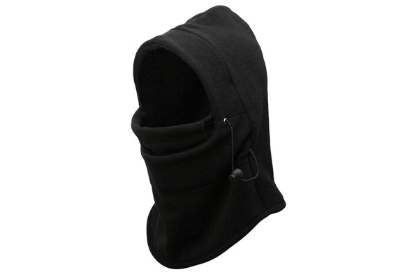 Thermal Fleece Balaclava Face Mask Beanie Hat Ski Snowboard Motorbike - Black