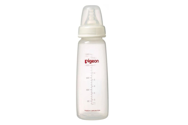 Pigeon Flexible Peristaltic 4m+ Nipple M Round Hole Baby 240ml Feeding Bottle