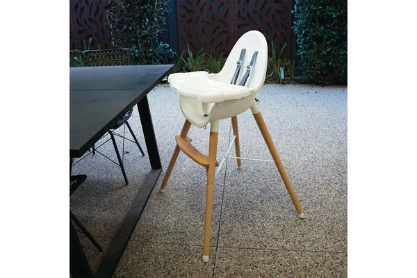 Childcare Eve 66.5x90cm Dining Feeding Baby Toddler High Chair Natural 6-36m