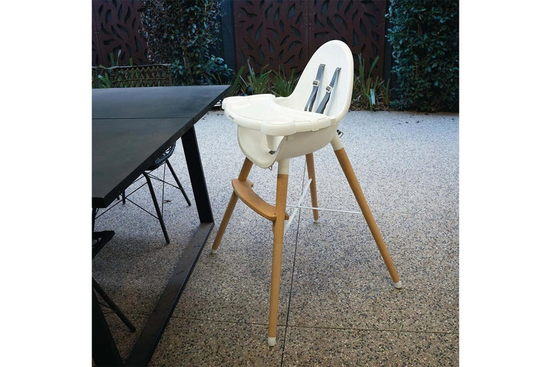 Childcare Eve 66.5x90cm Dining Feeding Baby Toddler High Chair Natural 6-36m