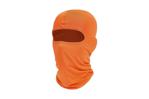 Costcom Full Face Mask lycra Balaclava Windproof Thin Motorcycle Cycling Ski Mas Orange