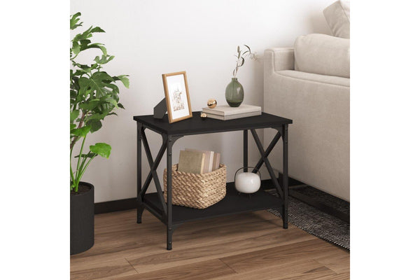 Side Table Black 55x38x45 cm Engineered Wood vidaXL