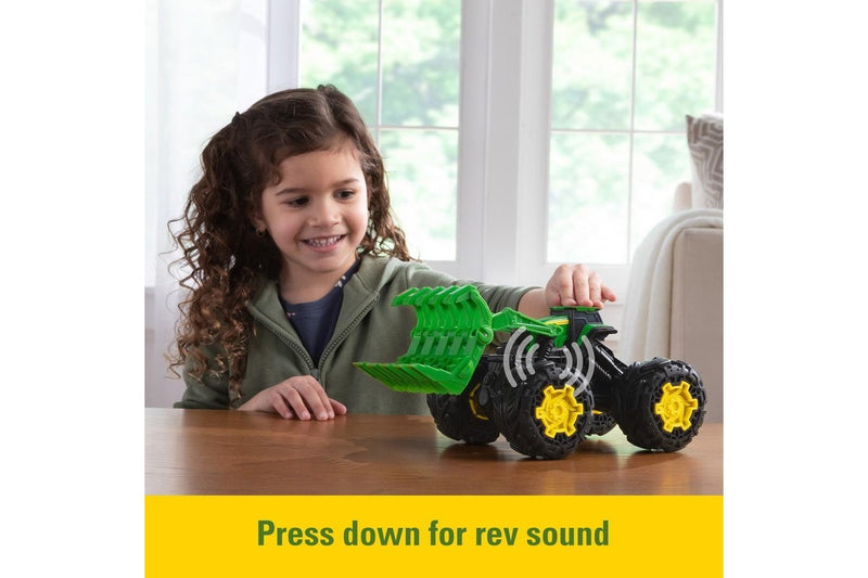 John Deere 25cm Monster Treads Rev Up Tractor Vehicle Toy Kids Children 3y+