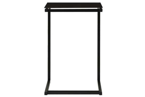 Side Table Black 40x40x60 cm Tempered Glass vidaXL