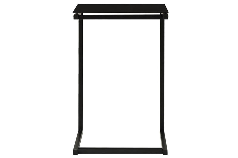 Side Table Black 40x40x60 cm Tempered Glass vidaXL