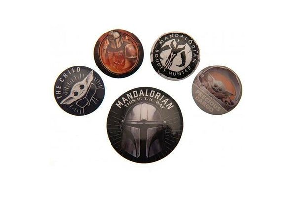 Star Wars: The Mandalorian This Is The Way Badge Set (Pack of 5) (Multicoloured) (One Size)