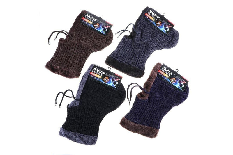 Neck Warmer & Face Mask Adults Ultra Heat Retention Ski Thermal Lined - Blue