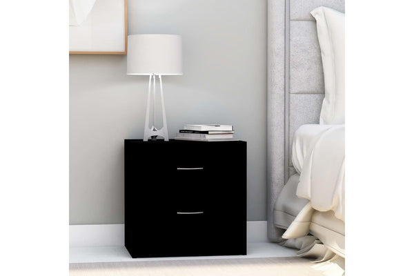 Bedside Cabinets 2 Pcs Black 40X30x40 Cm Engineered Wood Bedside Tables