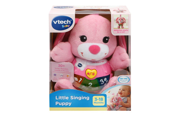 Vtech: Little Singing Puppy (Pink) - Lovable Learning Plush
