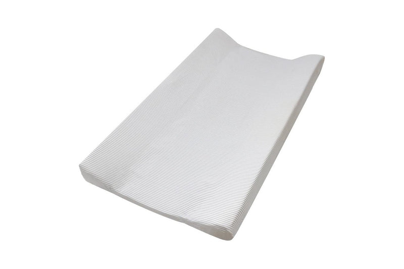 Living Textiles Baby Newborn Cotton Jersey Change Pad Cover & Liner Grey Stripe