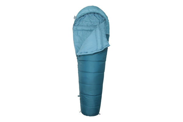 Mountain Warehouse Summit 250 Left Zip Mummy Sleeping Bag (Petrol) (215cm)