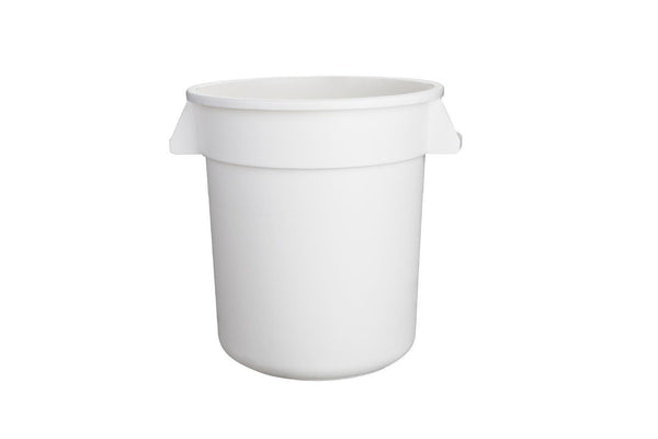 Vogue Polypropylene Round Container Bin White 38Ltr - Ingredient Bins (GG792) - GG792