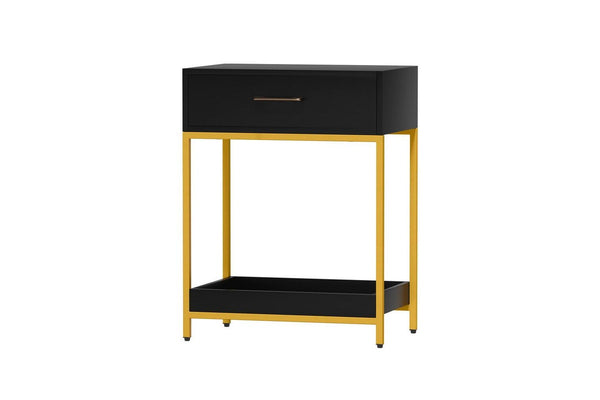 Artiss Bedside Table Drawers Side Table Shelf Bedroom Furniture Nightstand Black