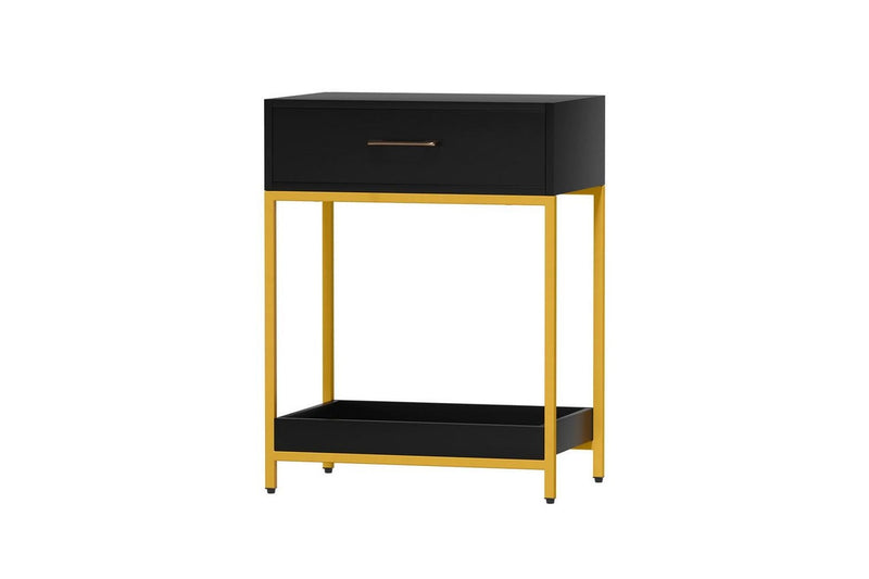 Artiss Bedside Table Drawers Side Table Shelf Bedroom Furniture Nightstand Black