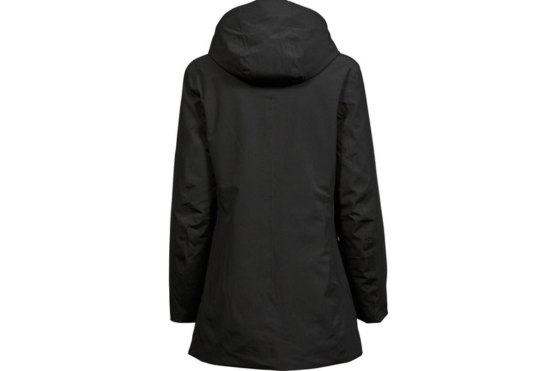 Tee Jays Womens/Ladies Parka (Black) (XL)