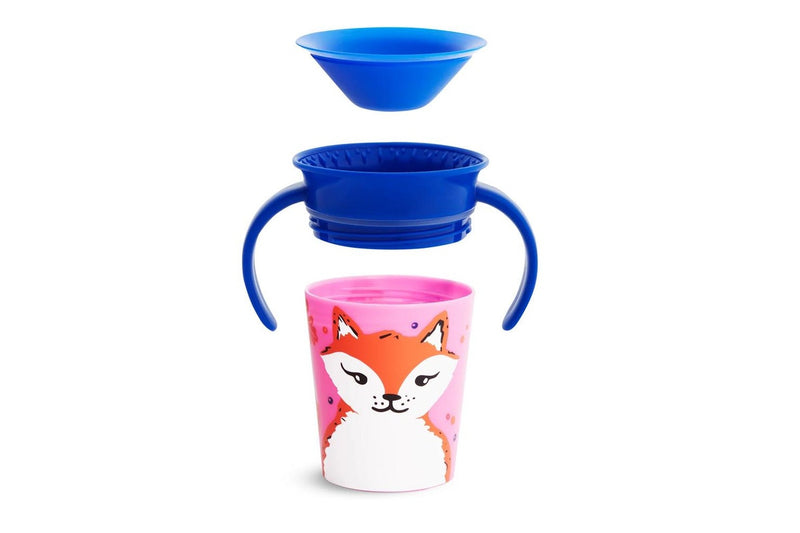 Munchkin 177ml Miracle 360 Wild Love Trainer Drink Cup Baby Toddler 6m+ Assort