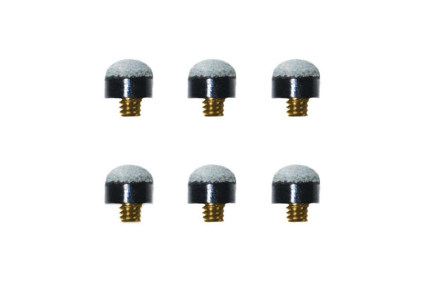 24pc Formula Sports Leather Tip Screw Snooker Cue Replacement 10mm Blue