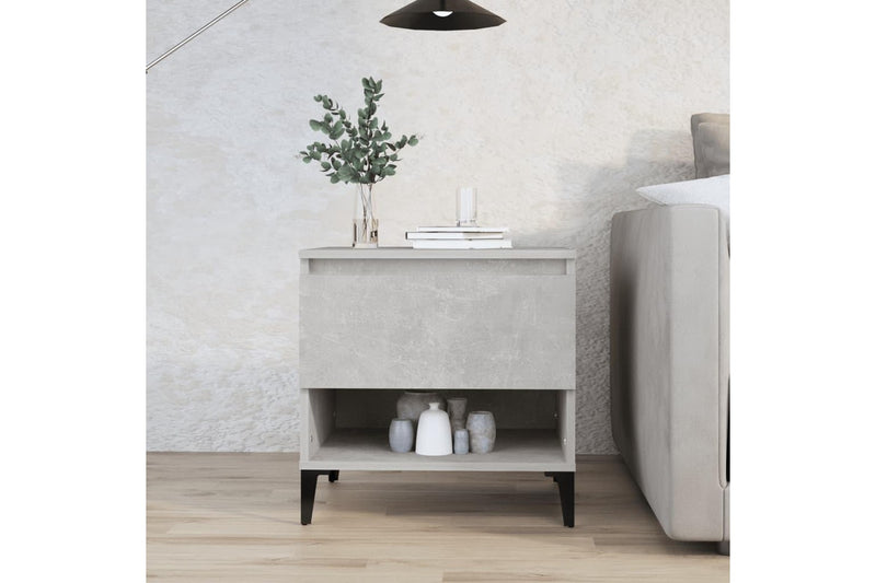 Side Table Concrete Grey 50x46x50 cm Engineered Wood vidaXL
