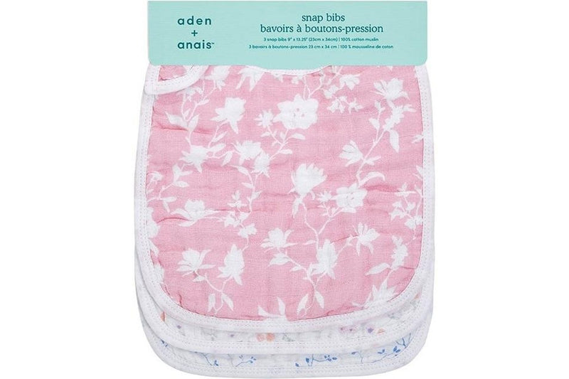 Aden + Anais: Classic Snap Bib Set - Ma Fleur (3 Pack)