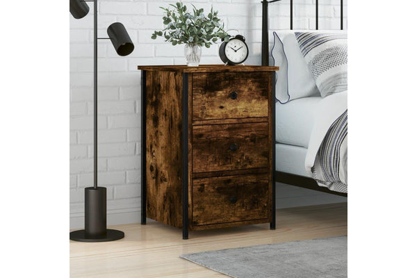 Bedside Cabinet Smoked Oak 40x36x60 cm Engineered Wood vidaXL
