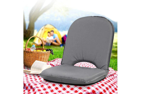 Artiss Floor Lounge Sofa Camping Chair Grey