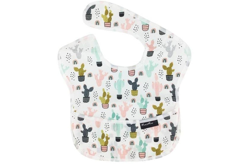 Mum 2 Mum: Waterproof Bibs 2 Pack - Cactus/Hearts (Birth - 3 Years)