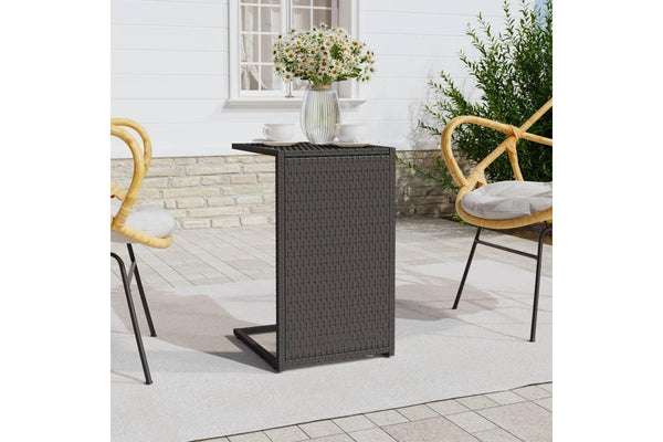 C Table Black 40x35x60 cm Poly Rattan vidaXL