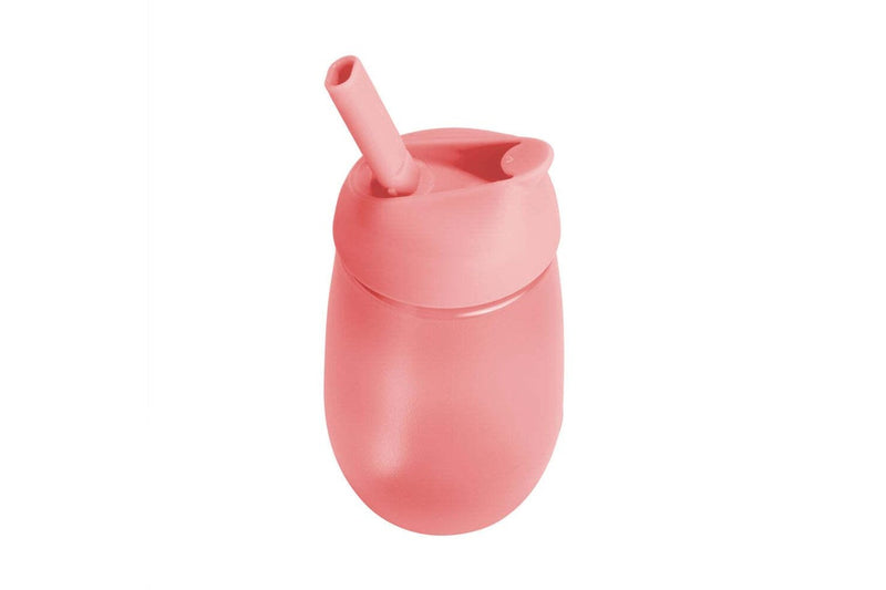 Munchkin 10oz 295ml Simple Clean Straw Anti-Spill Sippy Cup - Pink 12M+