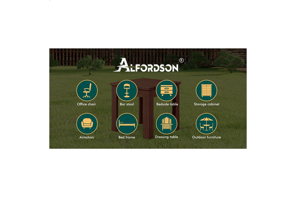 ALFORDSON Wooden Side Desk Coffee Table Outdoor Furniture Garden Brown