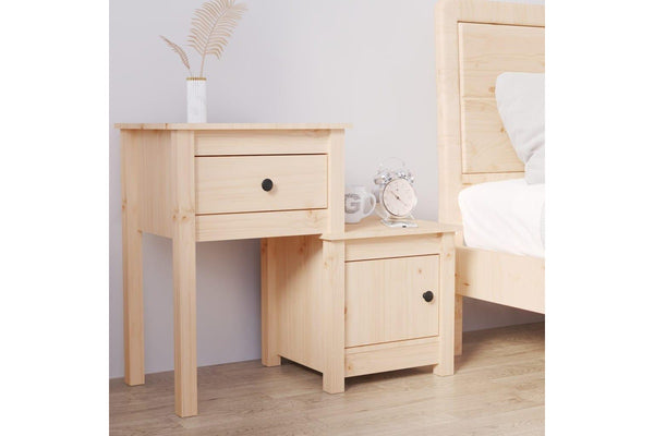Bedside Cabinet 79.5x38x65.5 cm Solid Wood Pine vidaXL