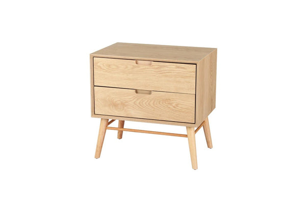 Artiss Bedside Table 2 Drawers Side End Table Nightstand Legs Bedroom Storage