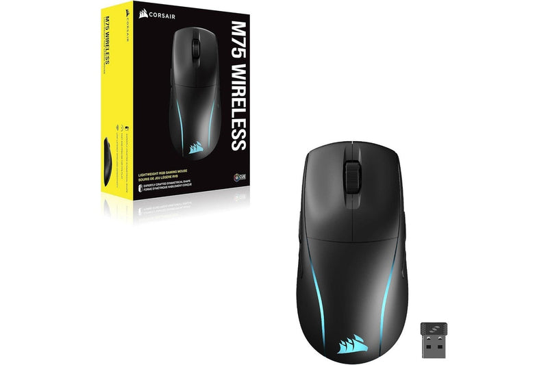 Corsair M75 Wireless RGB Lightweight Gaming Mouse (Black)