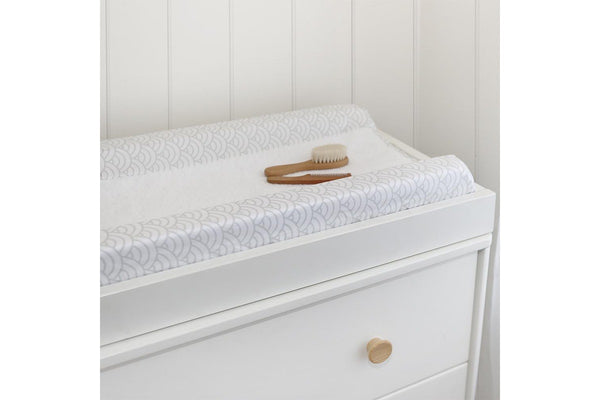Lolli Living Baby Newborn Cotton Terry Towling Change Pad Cover Oceania Waves