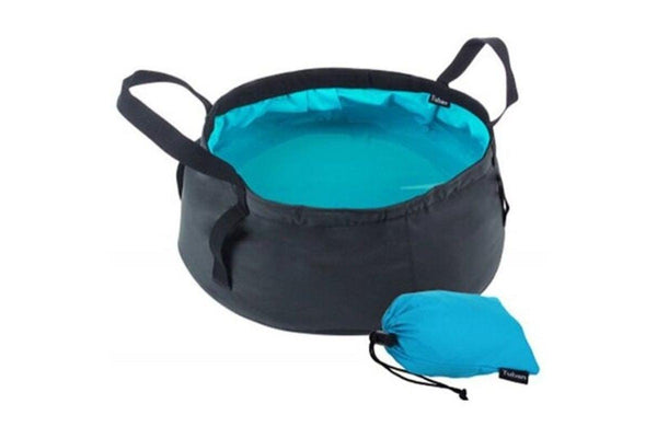 Travel Outdoor Supplies Portable Folding Basin Blue Orchid Camping Wash Basins