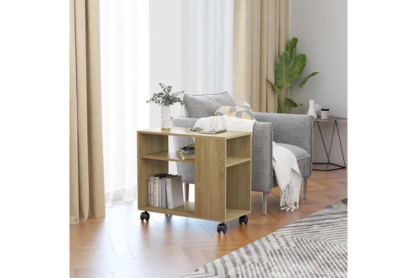 Side Table Sonoma Oak 70x35x55 cm Engineered Wood vidaXL