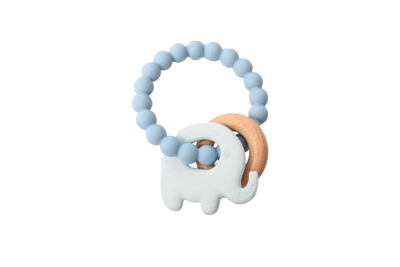 Splosh Elephant Silicone Teether - Blue