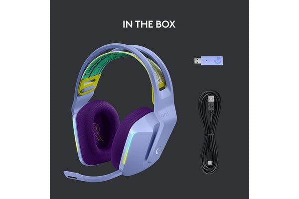 Logitech G733 LIGHTSPEED Wireless RGB Gaming Headset - Lilac