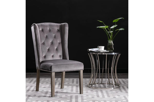 Dining Chair Grey Velvet vidaXL