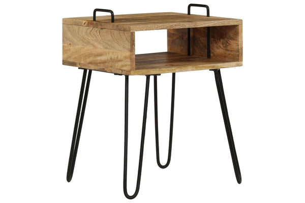 Bedside Table Solid Mango Wood 40X34x47 Cm Bedside Tables