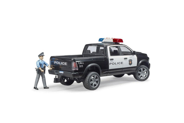 Bruder 1:16 RAM 38cm Police Truck Vehicle w Policeman Accessories Kids 4y+ Toy
